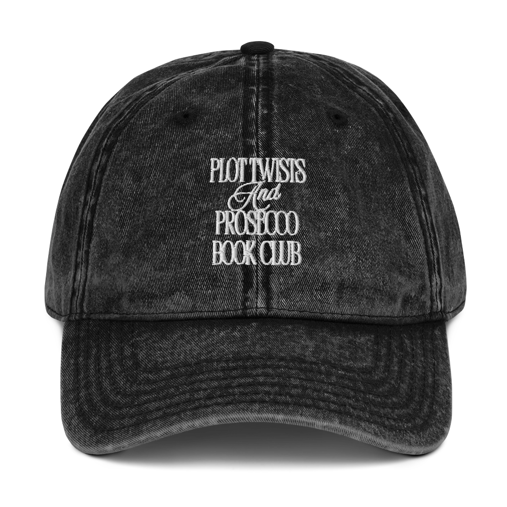 Official Plot Twists & Prosecco Book Club – Vintage Washed Dad Hat product image (1)