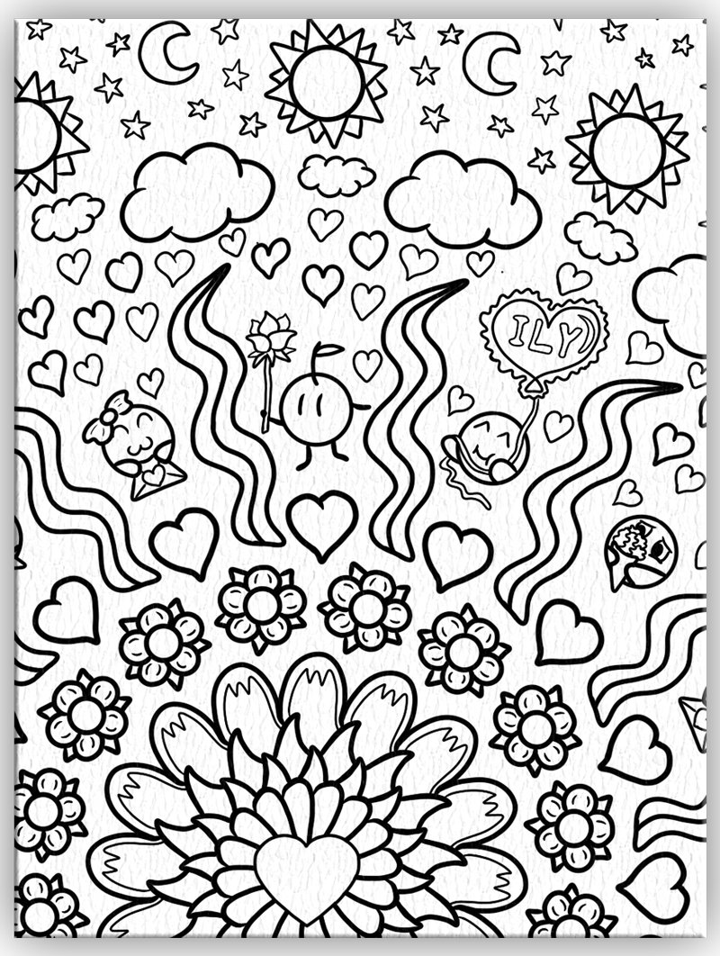 Dango Valentines - Coloring page product image (1)