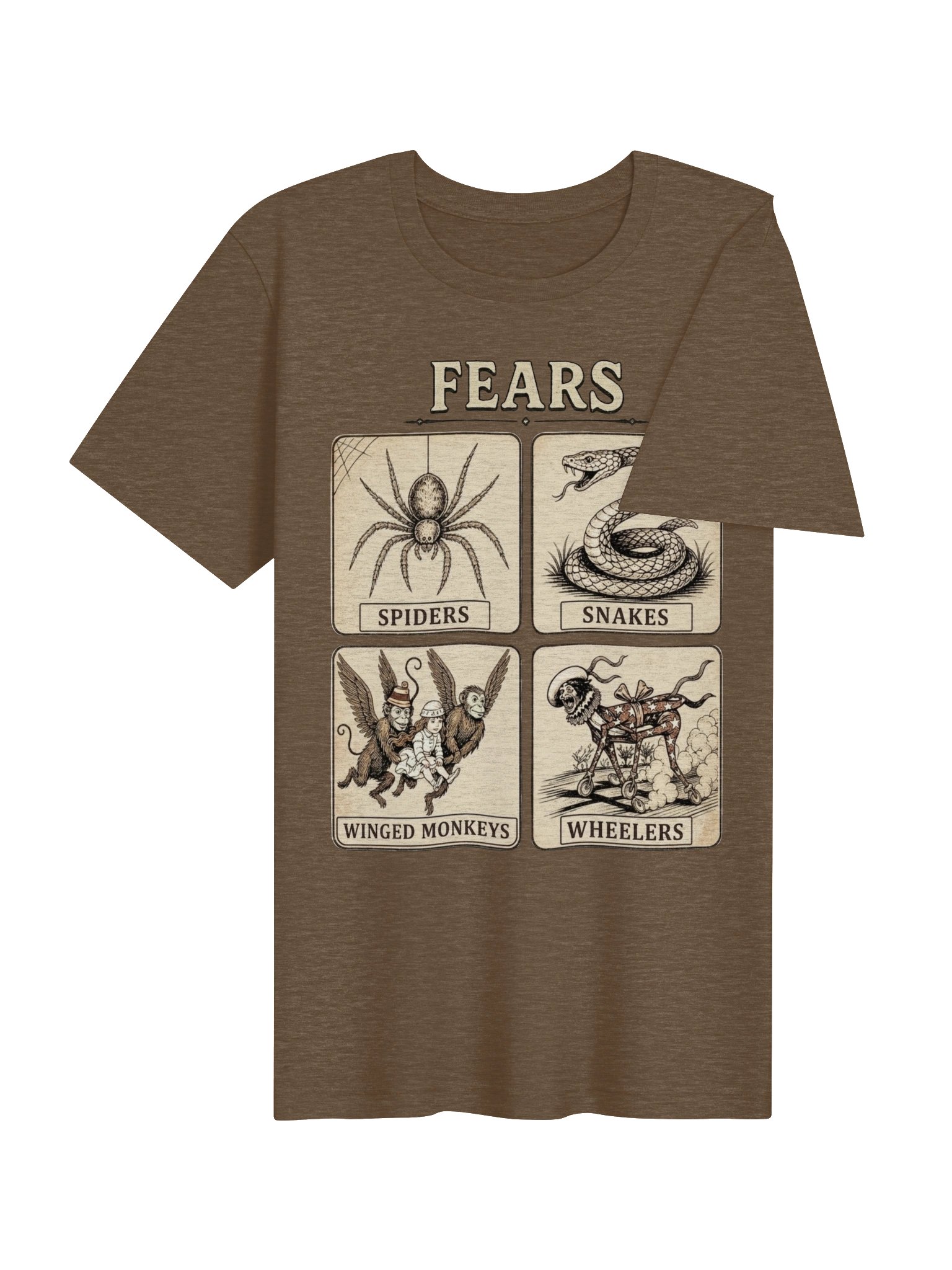 Winged Monkeys & Wheelers from Oz Tee, Funny Nostalgic "Fears" Shirt for Classic Oz Lovers product image (5)