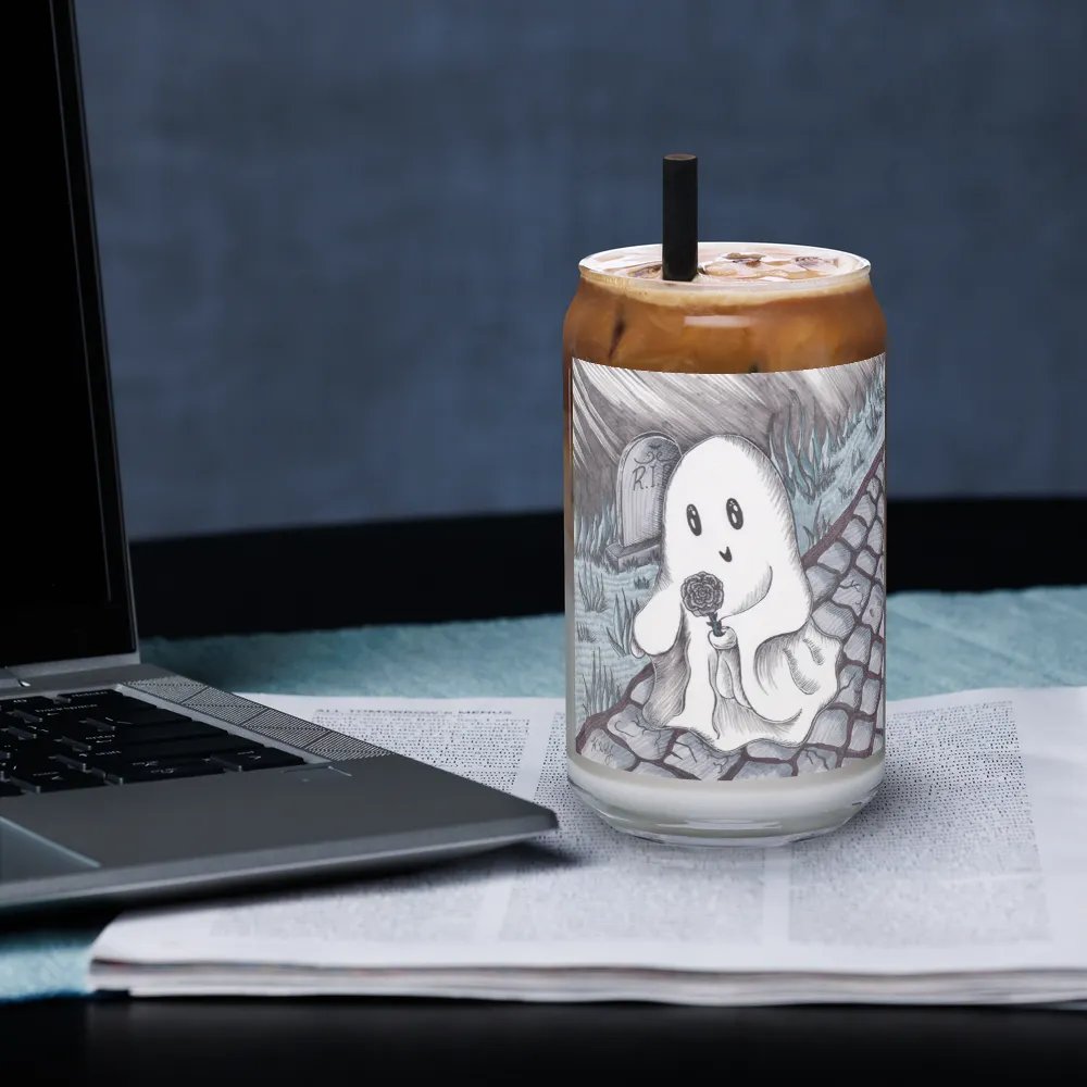 Rose Ghost can-shaped glass product image (5)