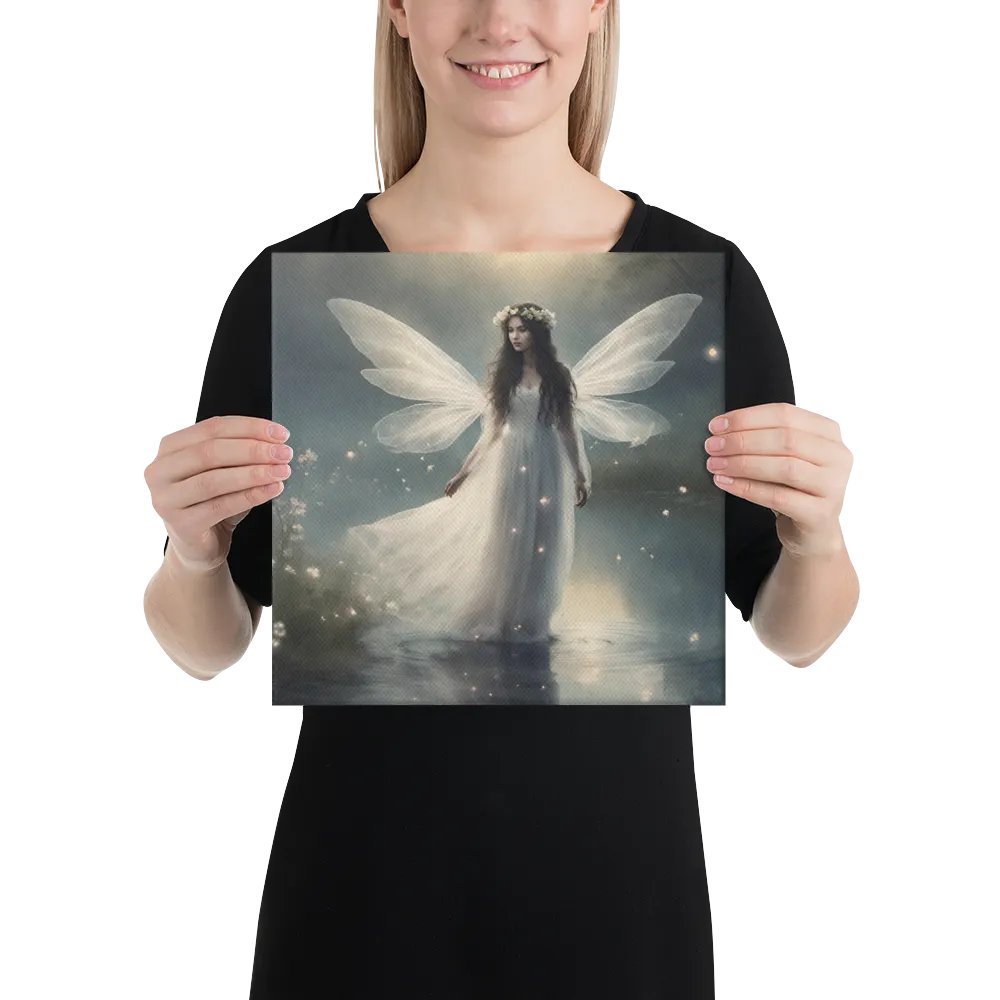 Fairy and Fireflies By Lake Wall Art product image (4)
