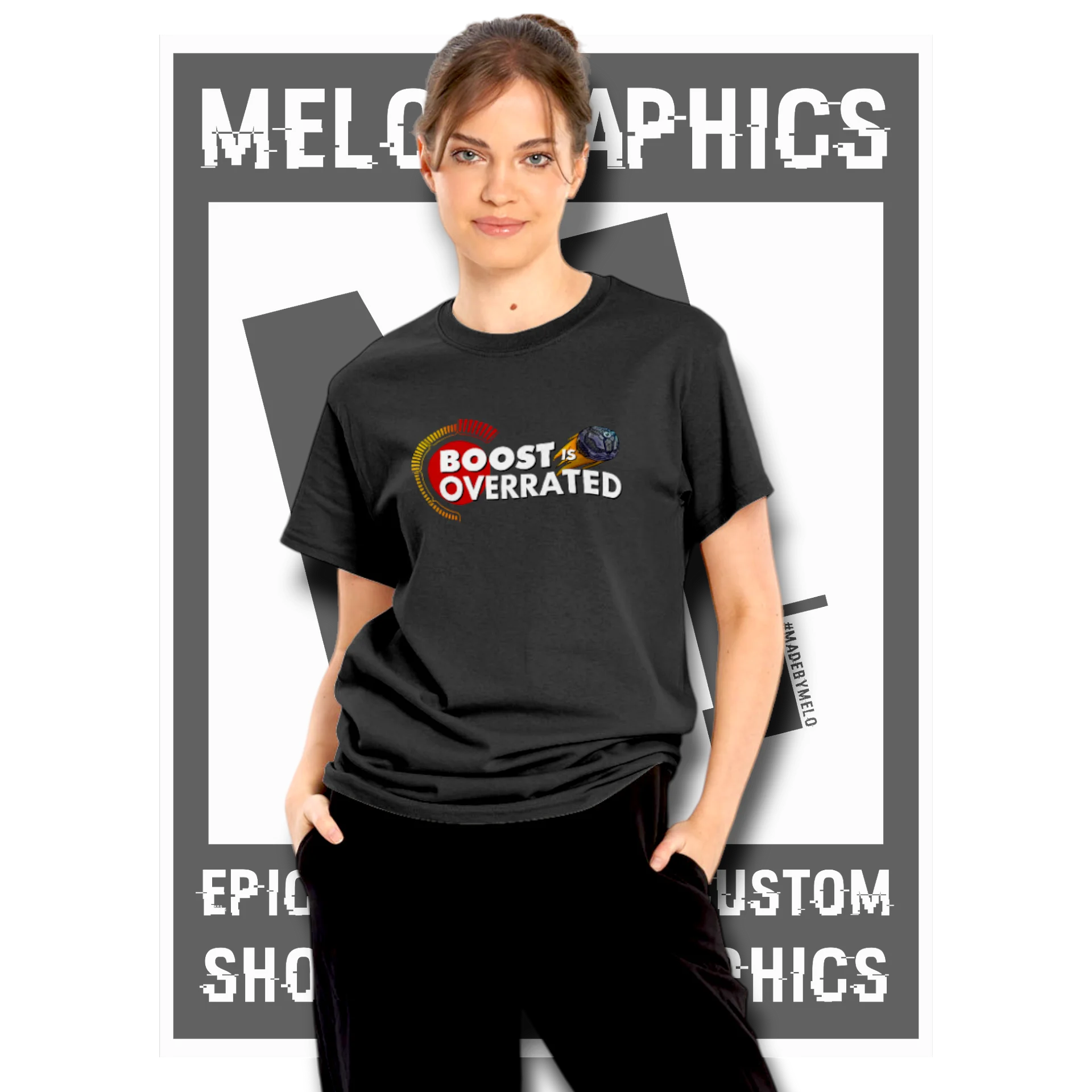 Carball Boost is Overrated - Basic T-Shirt | #MadeByMELO product image (1)