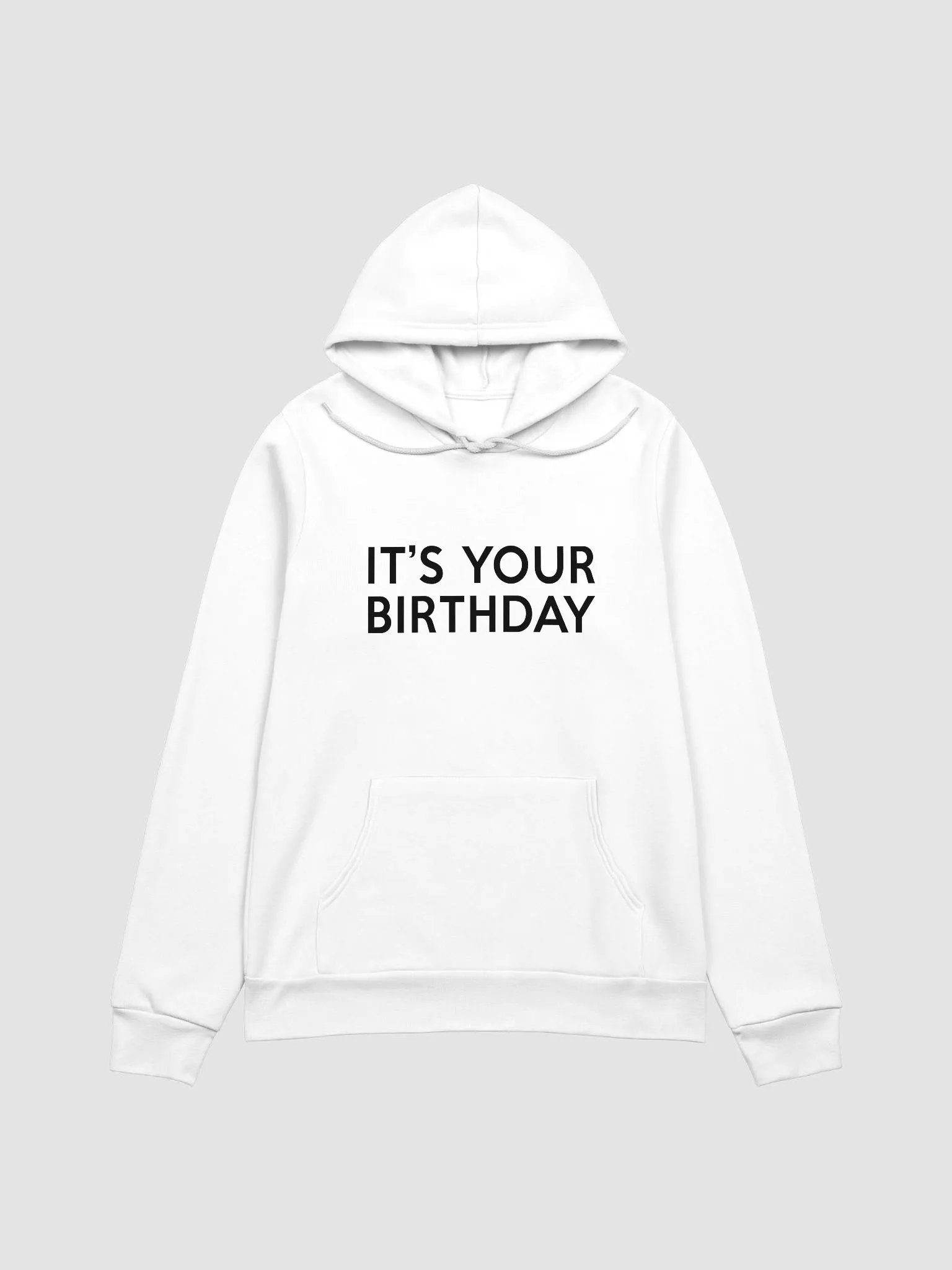 It's Your Birthday (White Minimalist Hoodie) product image (3)