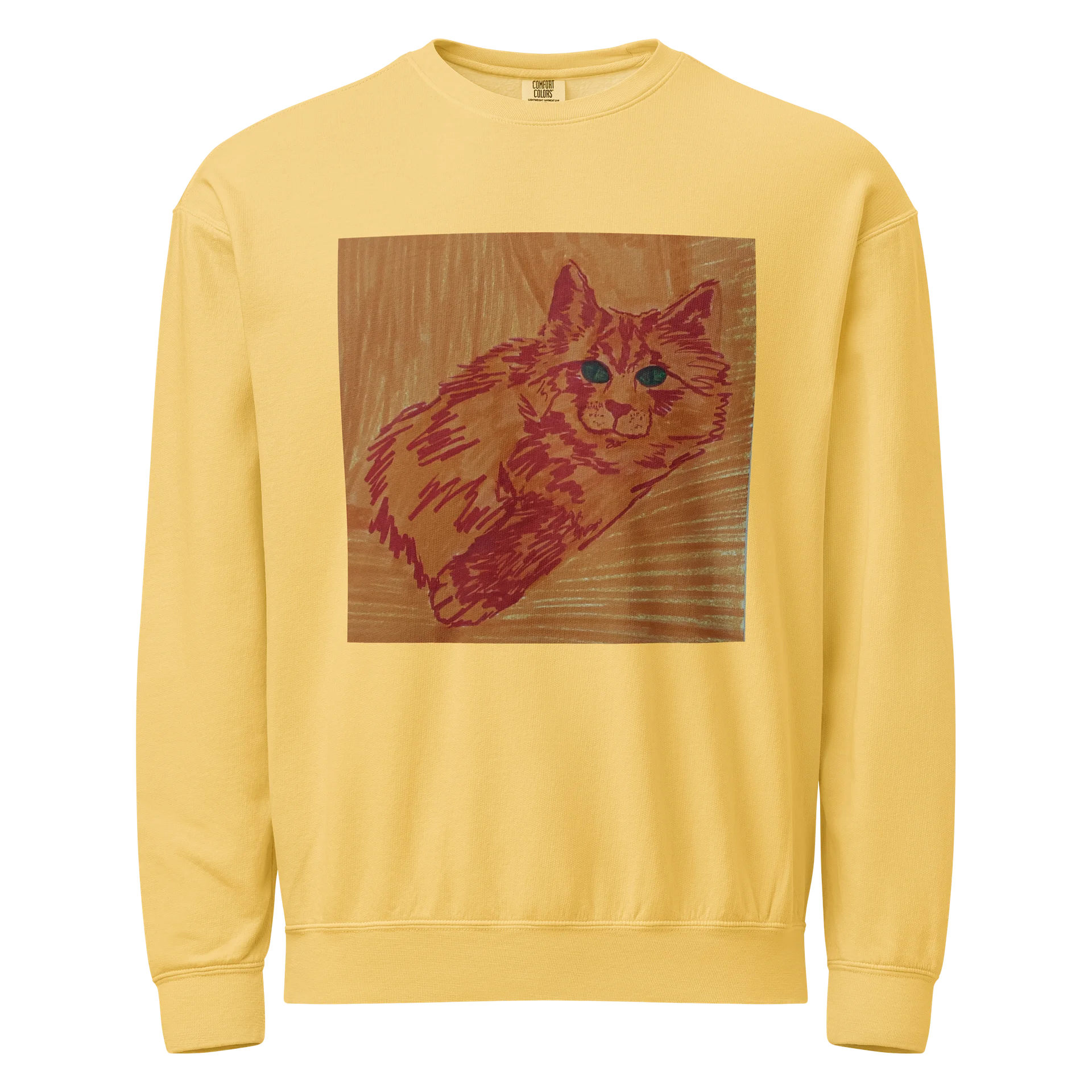 Saffron Cats Crewneck Sweatshirt product image (1)