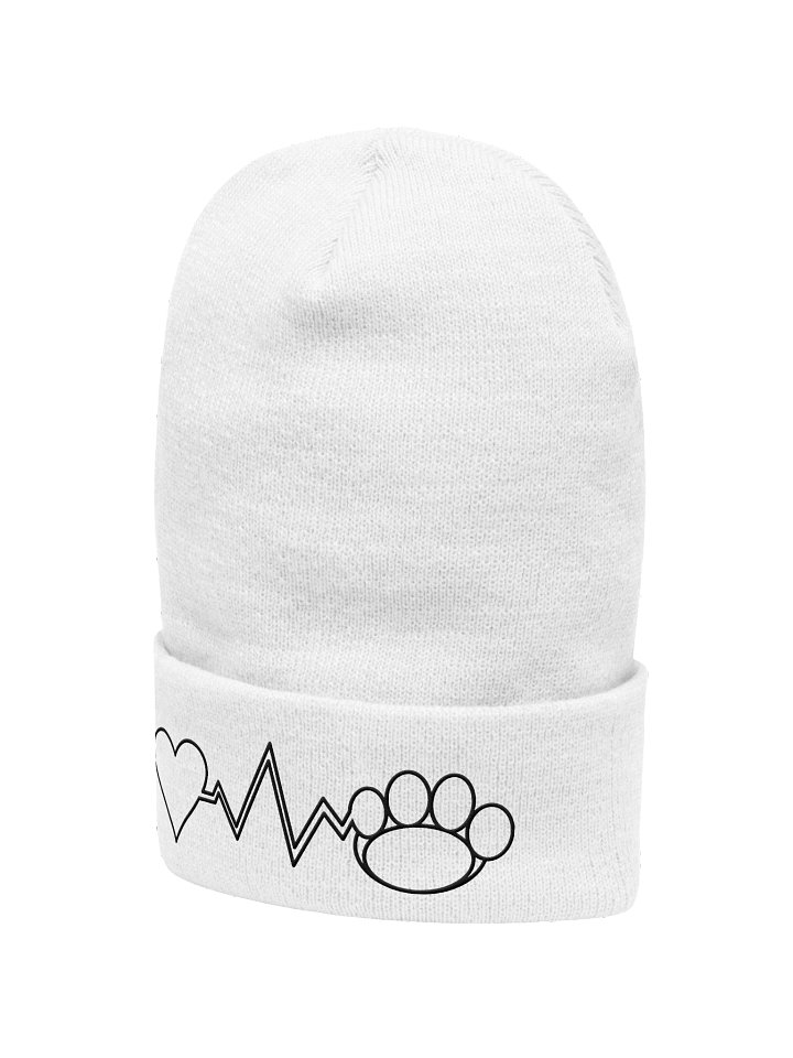 MooMoo Heart-Paw Beanie (Black Outline) product image (2)