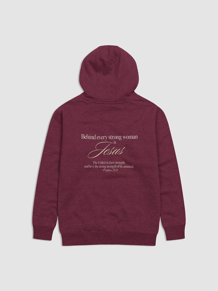 Behind Every Strong Woman is Jesus Premium Hoodie product image (1)