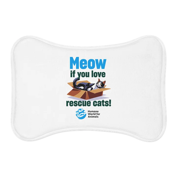 Meow if you love rescue cats - Pet feeding mat product image (2)