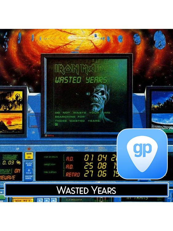 Wasted Years PDF TAB + Backing Track MP3 product image (1)