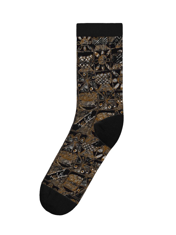 Festivity Print EcoArt Crew Socks product image (1)