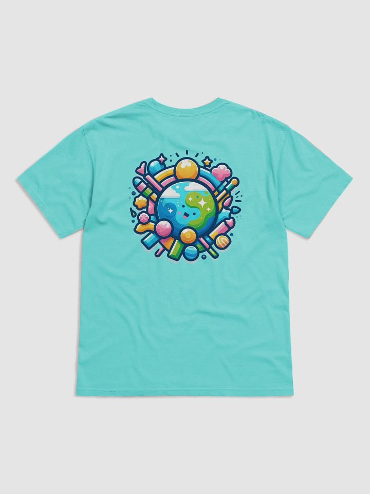 Smiling Planet Cartoon T-Shirt product image (18)