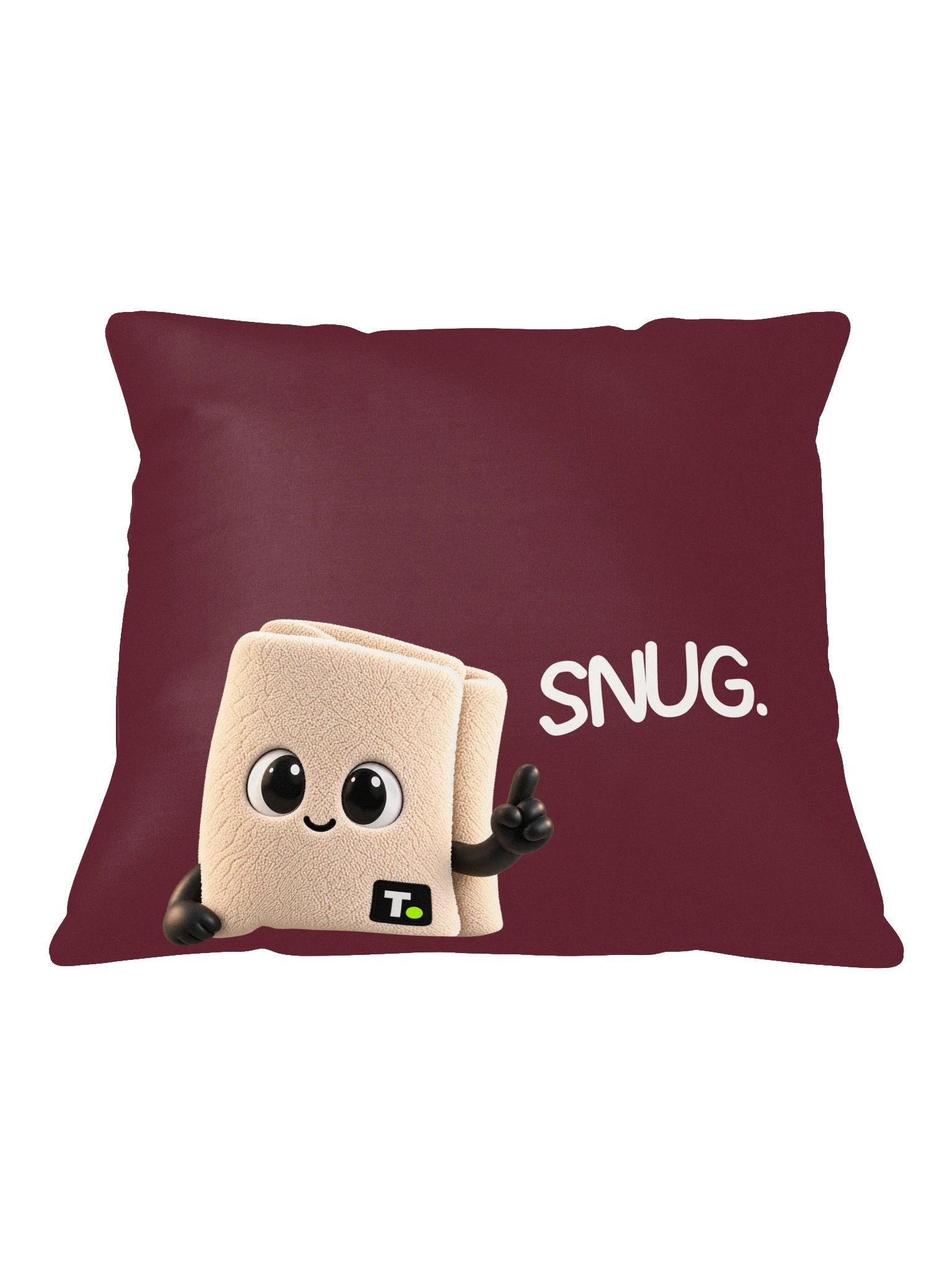 Towel Cushion, Burgundy product image (1)