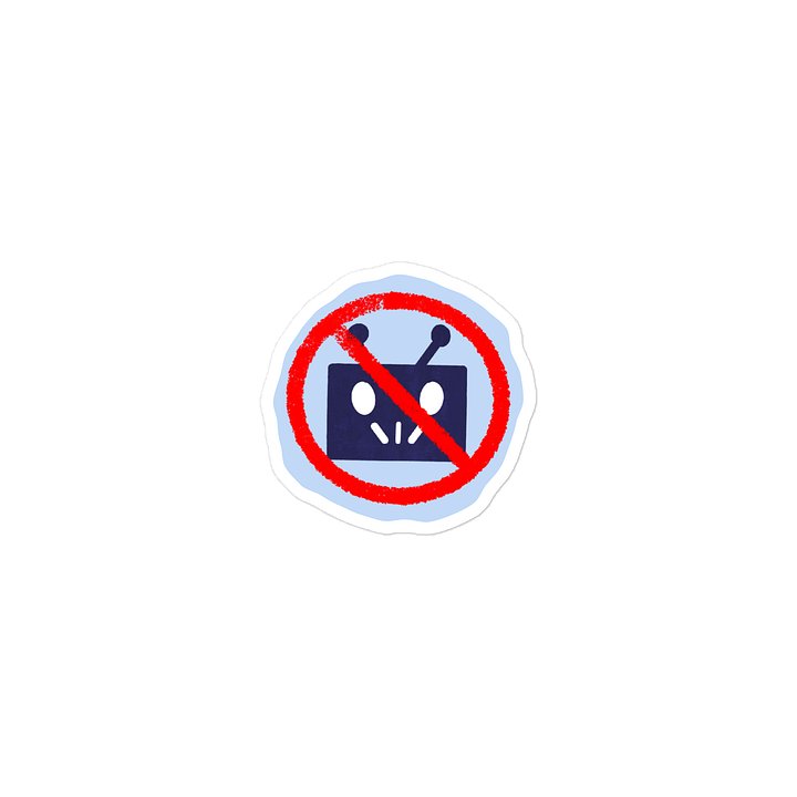 Just Say NO Robot Head Sticker product image (2)