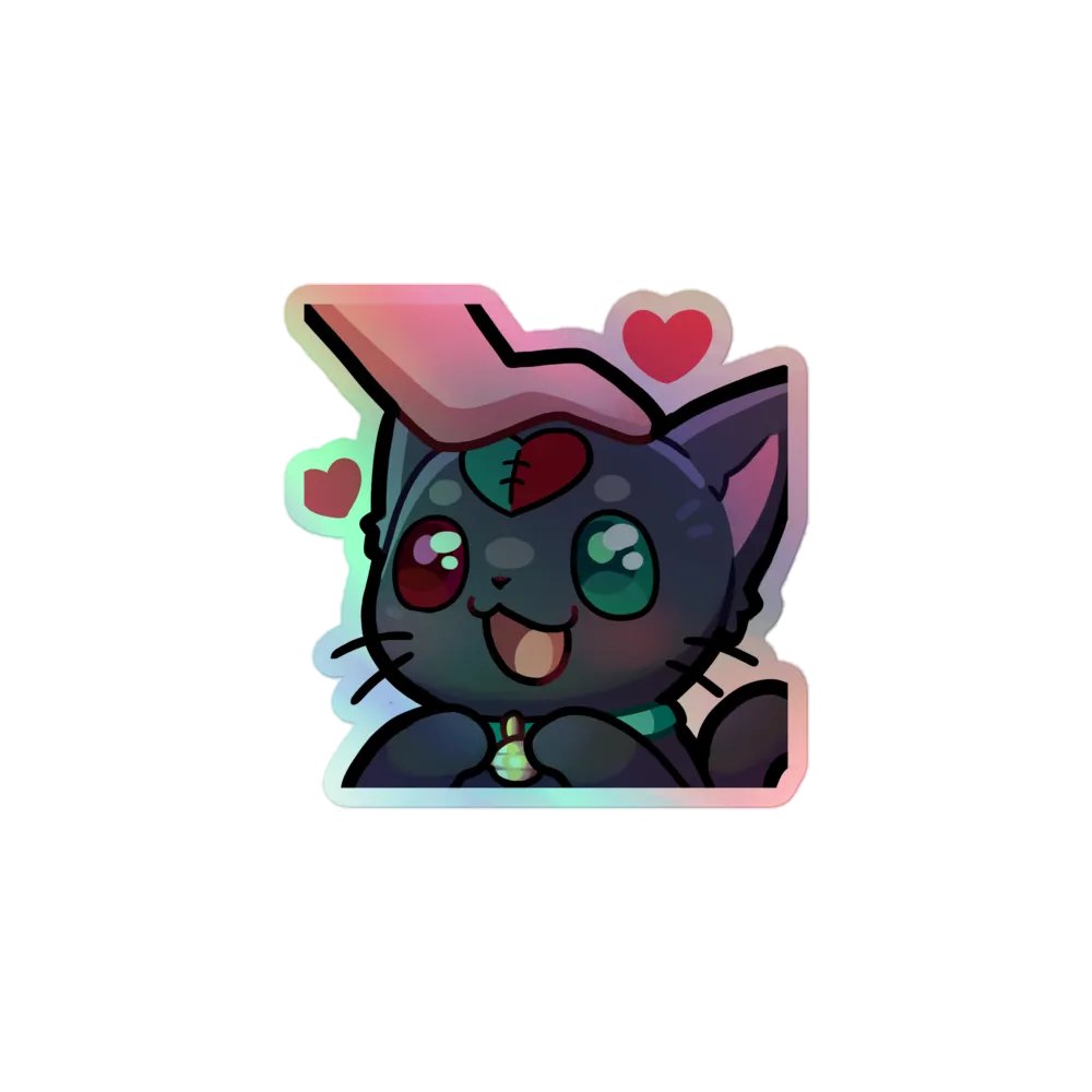 Morderin Headpats Holo Sticker product image (1)