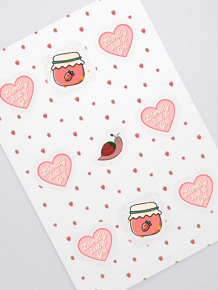 Just a Girl Sticker Sheet product image (1)