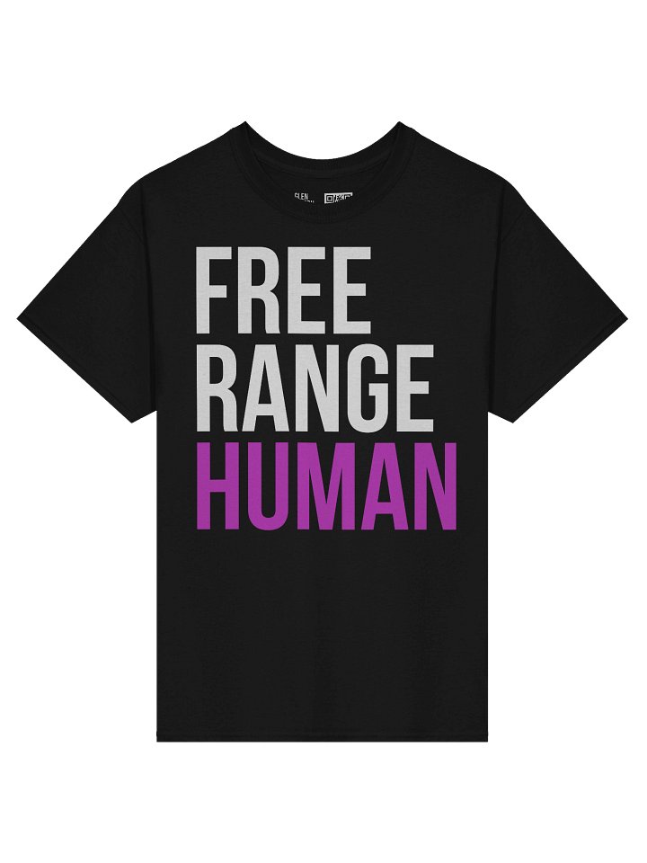 Free Range Human T-Shirt (White/Pink) product image (1)