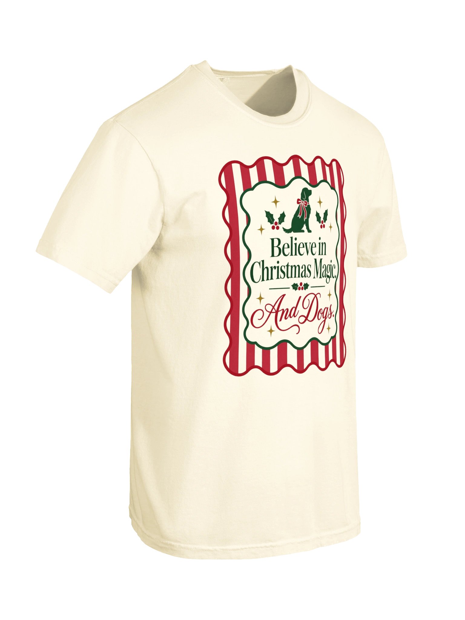 Believe in Christmas Magic and Dogs | Dog Lover Christmas T-Shirt product image (19)