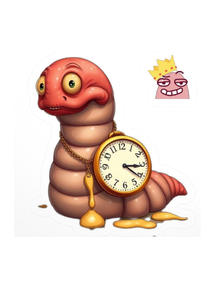 STICKER: Rub Grub's Early Worm Prize product image (1)