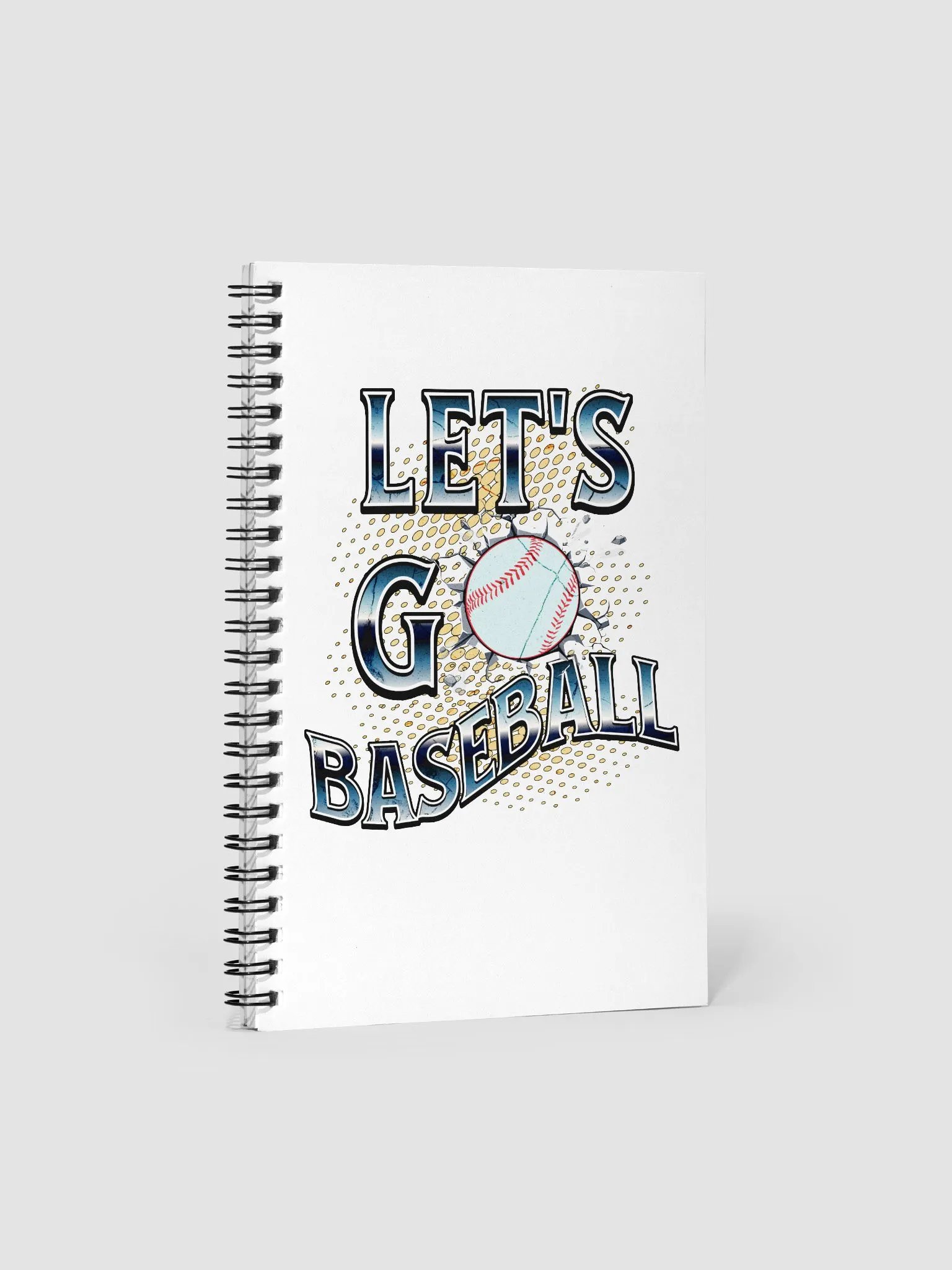 Lets Go Baseball Dynamic Breakthrough Spiral Notebook product image (1)