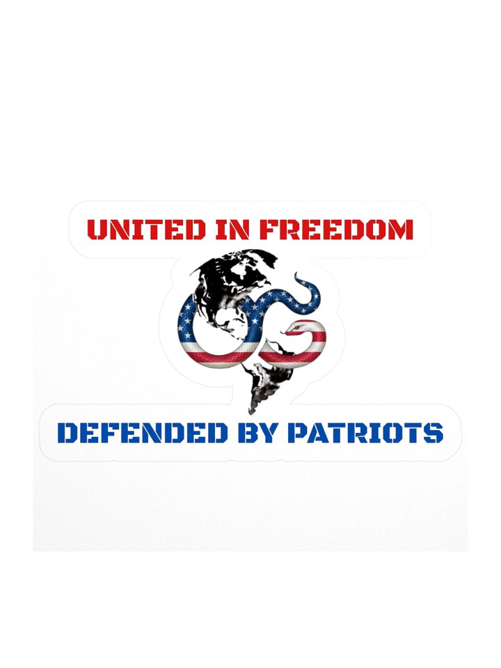 Our Gadsden Flag Cut Out Sticker product image (1)