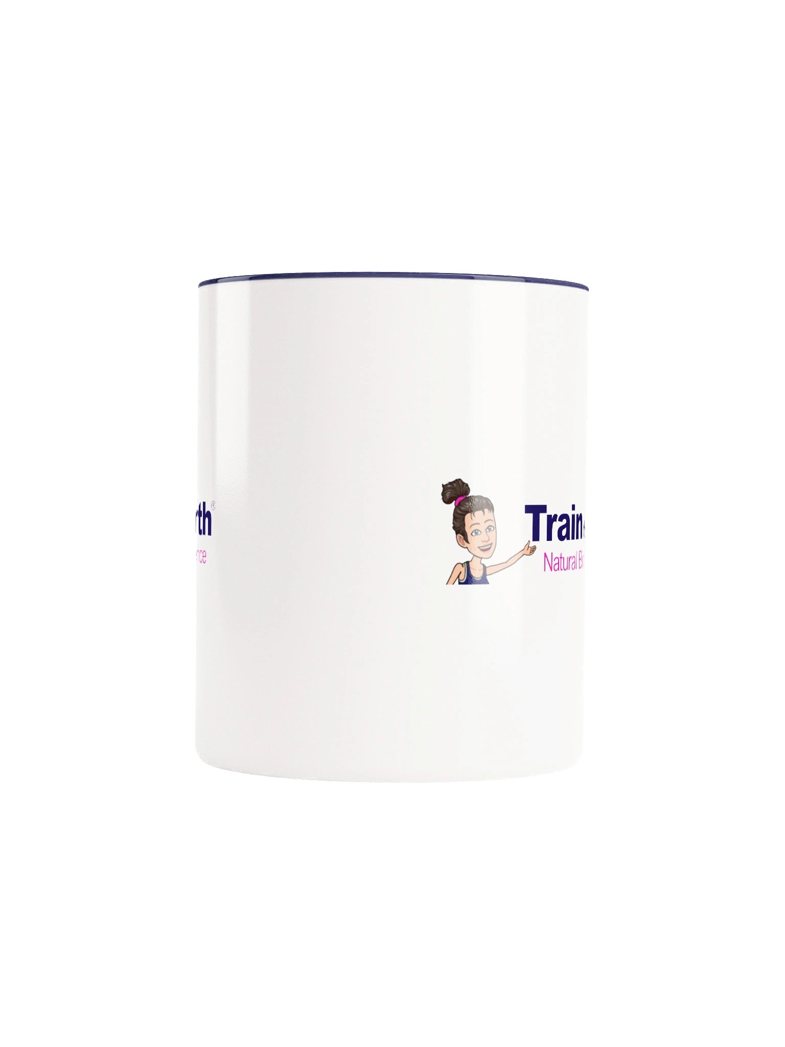 Train for Birth® Ceramic 11oz White/Navy Mug product image (5)