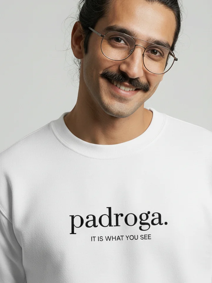padroga. essentials white embroidered logo product image (1)