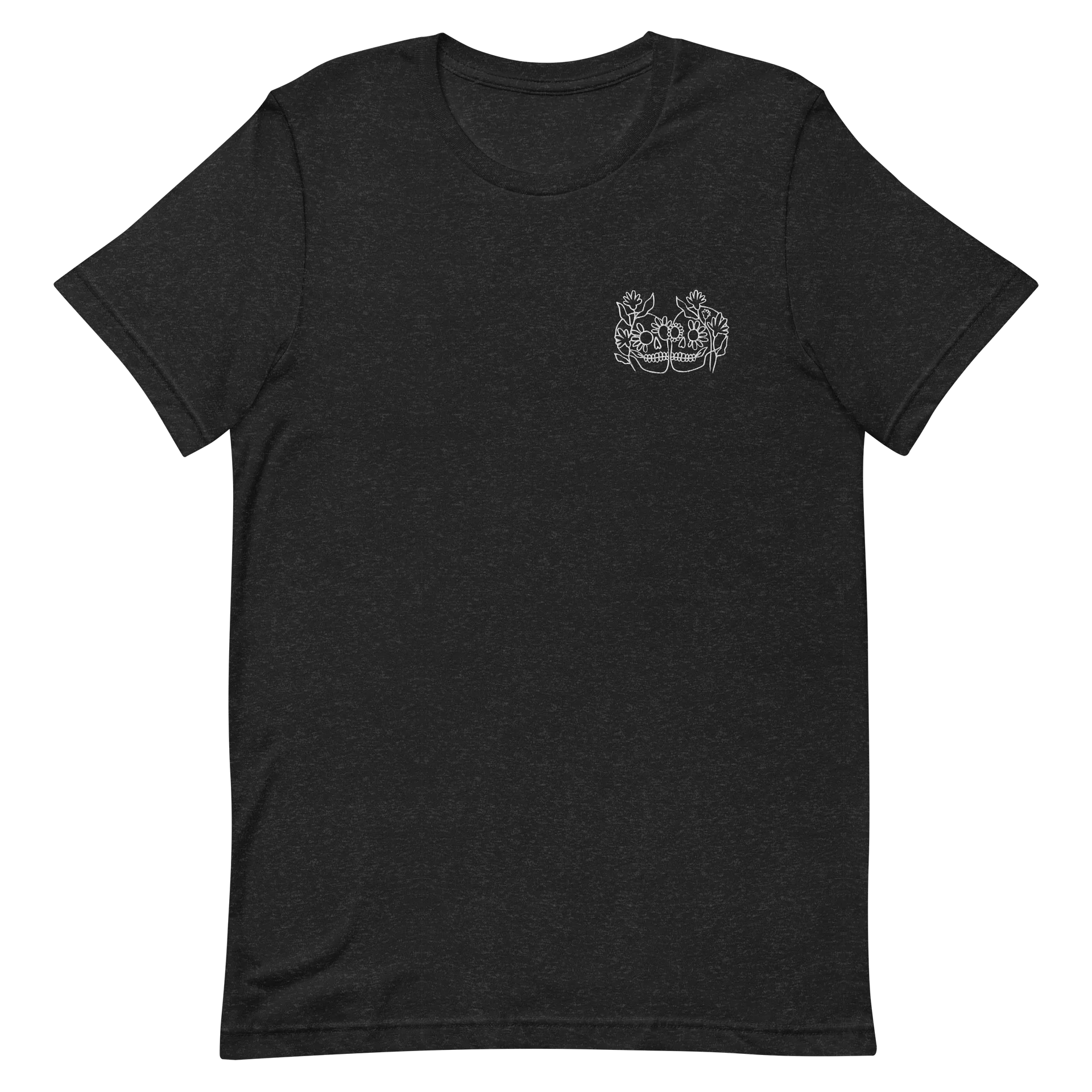 Blooming Skulls Graphic Tee Embroidered product image (2)