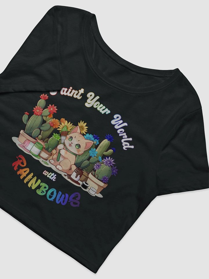 Rainbow Kitten Artist Crop Top product image (2)