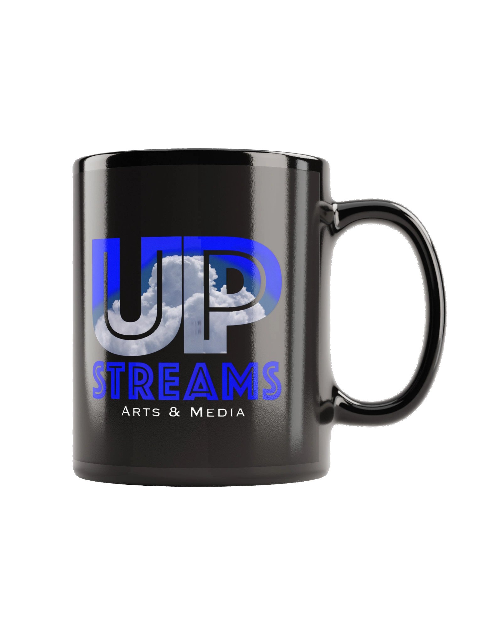 Upstreams Arts & Media Black Glossy Mug product image (5)