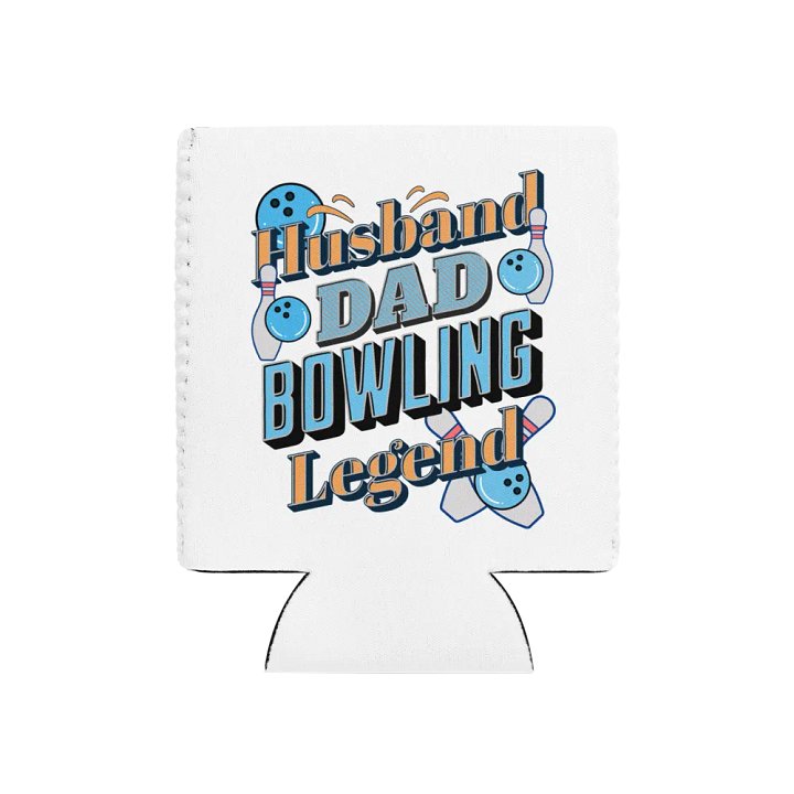 Husband Dad Bowling Legend Can Cooler product image (1)