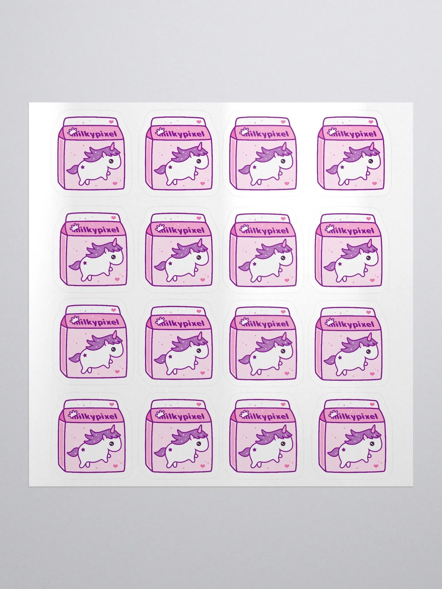 Milky Pixel Logo Stickers product image (1)