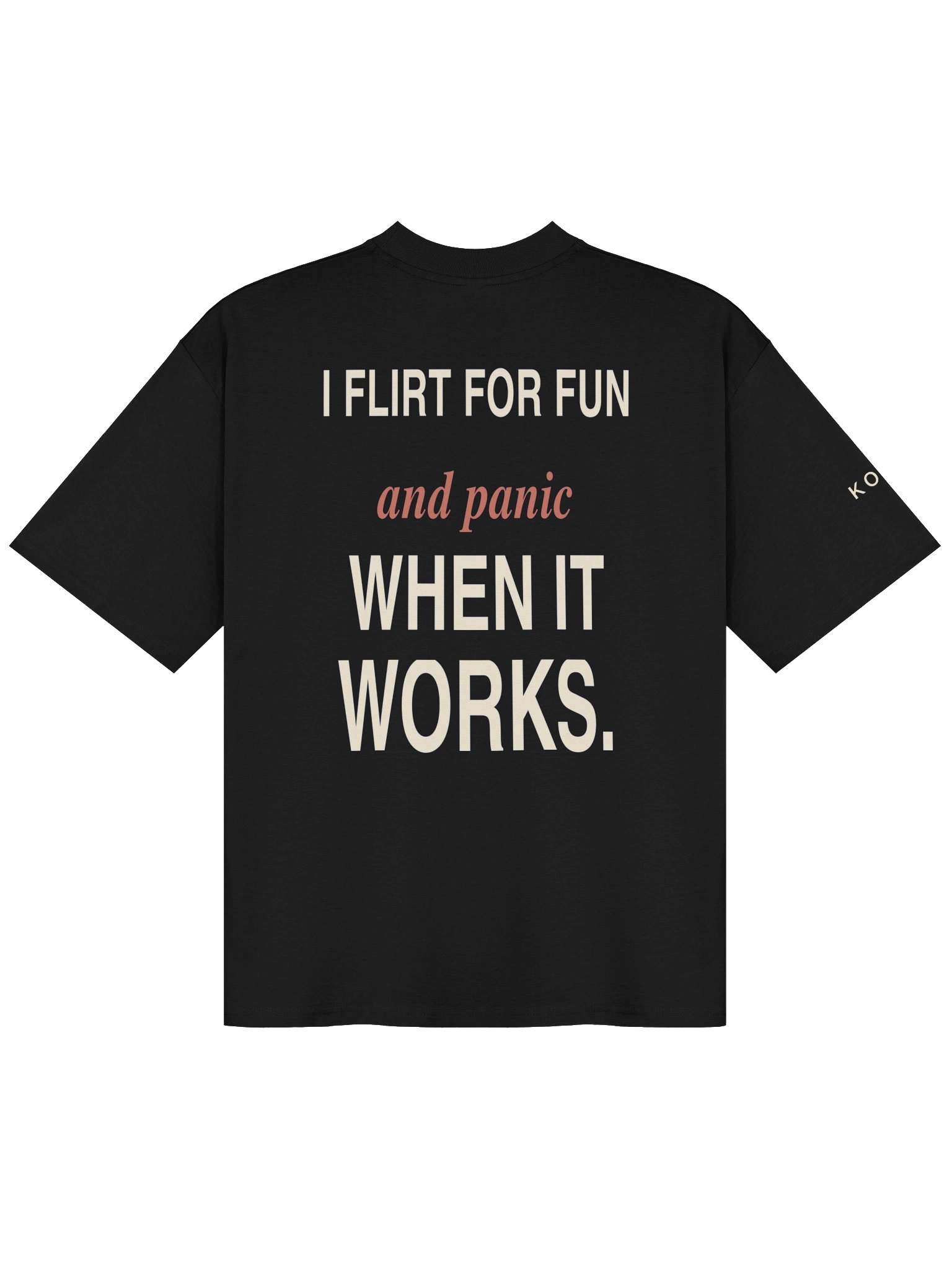 I Flirt for Fun — Oversized Tee product image (2)