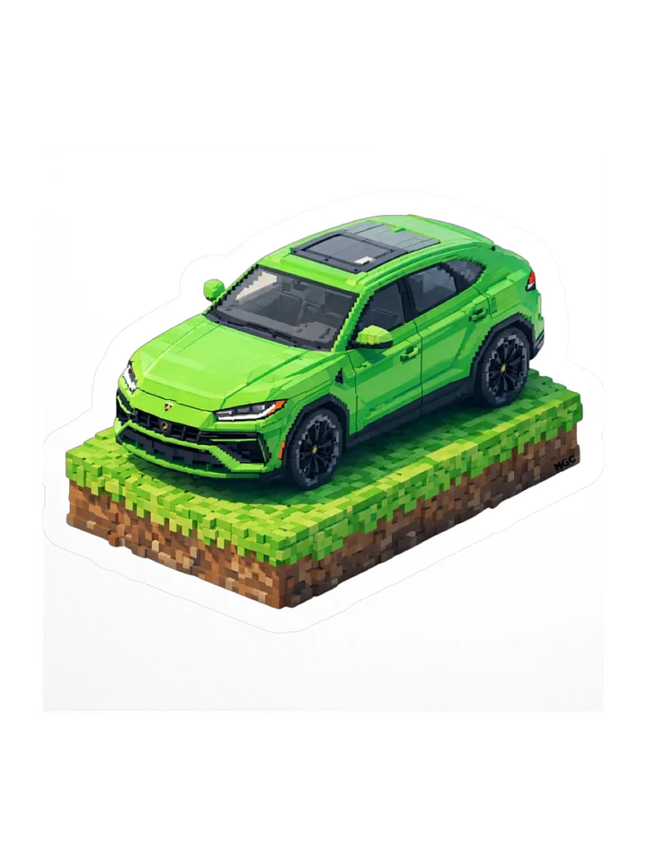 Green Lamborghini Urus Sticker (Pixel, Retro, Minecraft) product image (2)