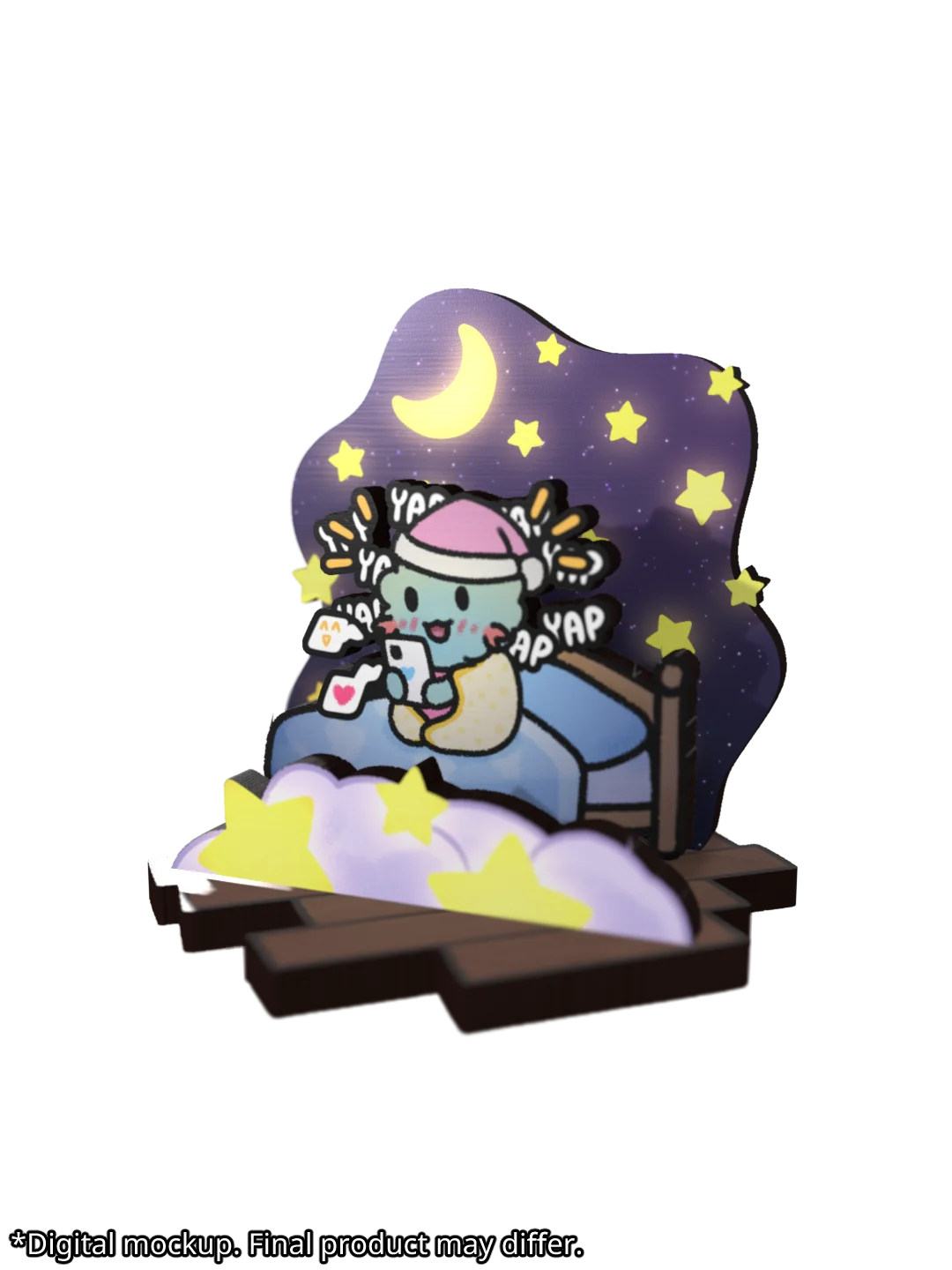 Late-Night Yaps - Wooden Standee [FAN MERCH] product image (1)