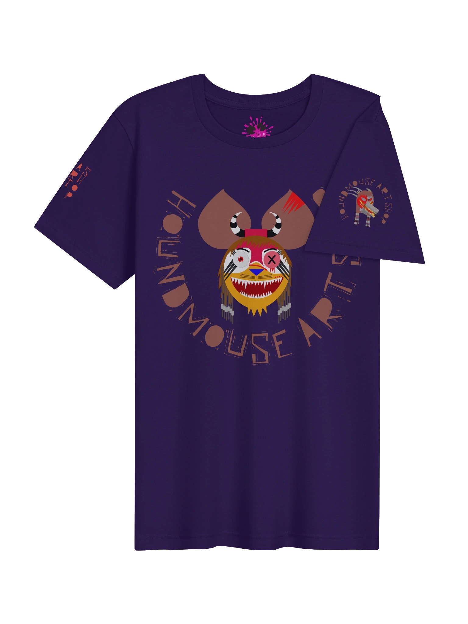 Houndmouse Art Gothic Cartoon Face Tee product image (4)