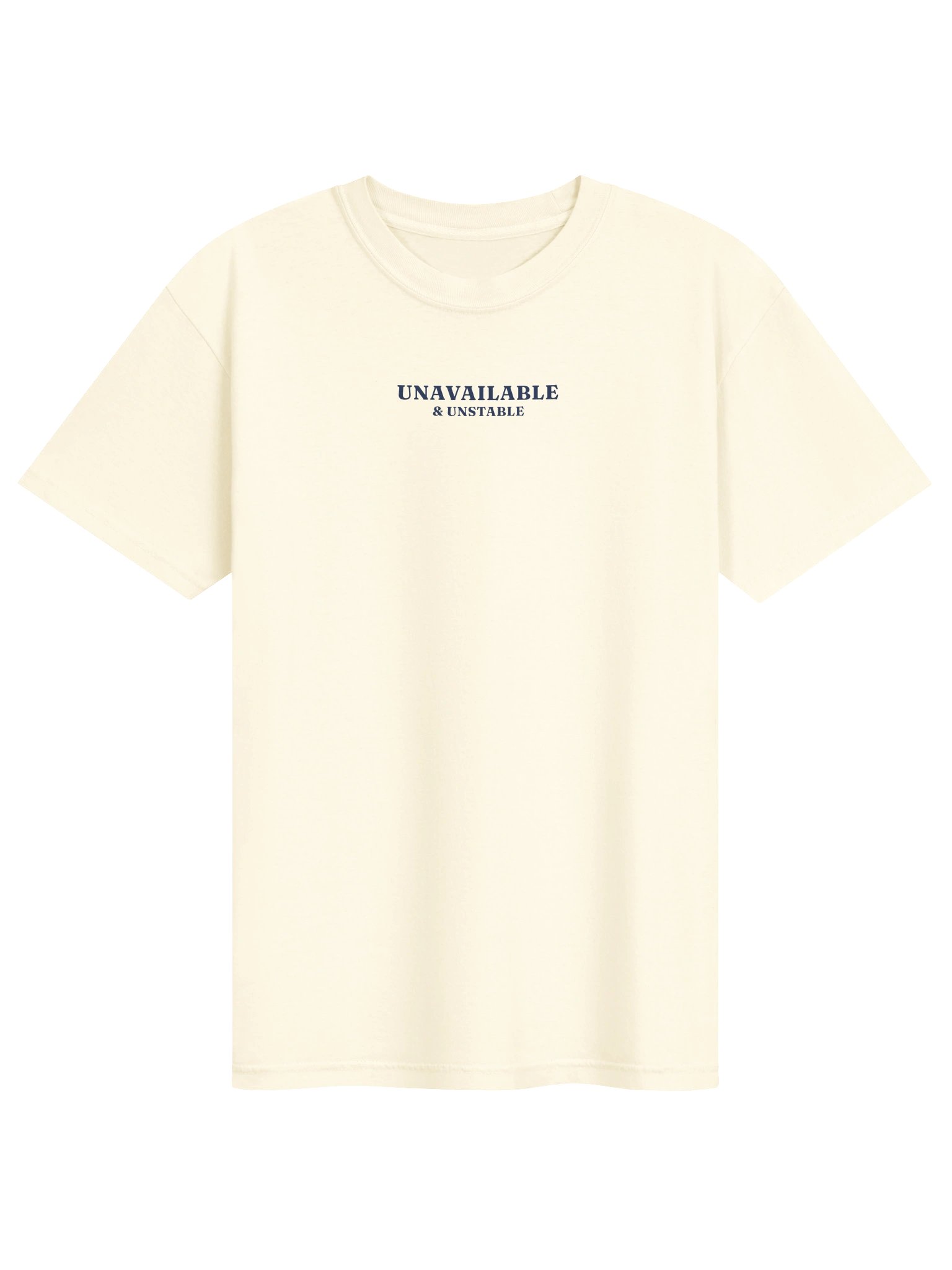 Unavailable & Unstable Tee (Ivory / Blue Jean) product image (1)