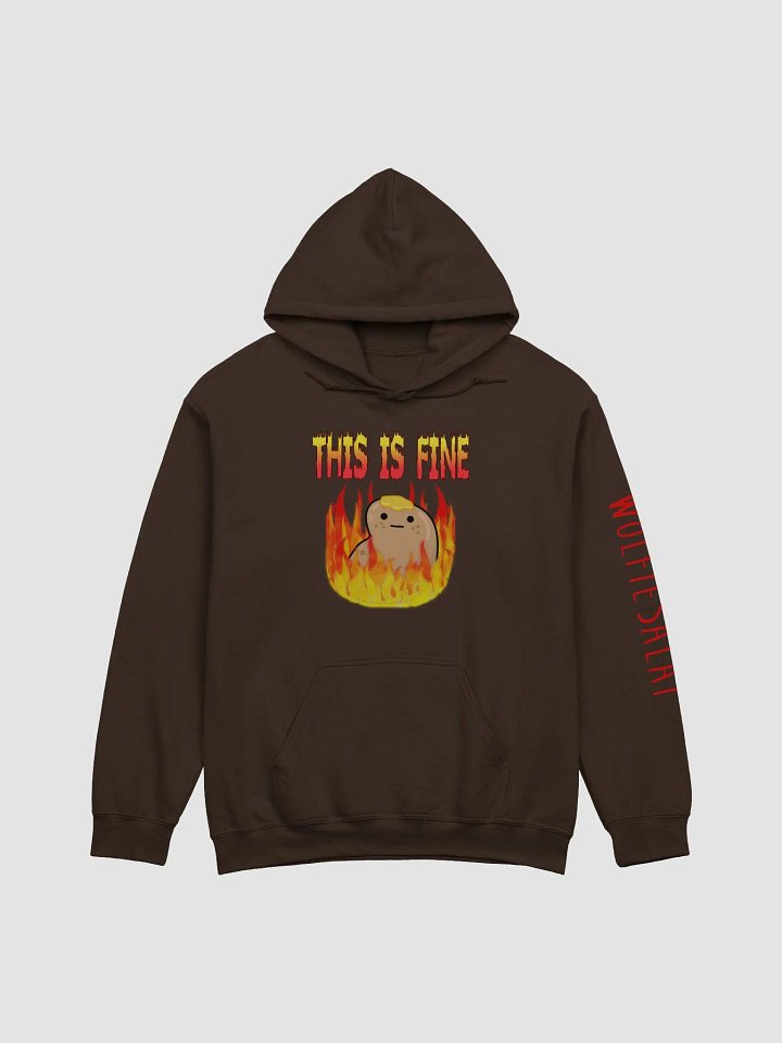 This Is Fine Hoodie v2 product image (1)