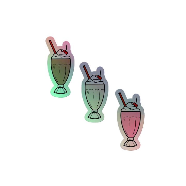 Milkshake Stickers (3 Pack) | Holographic product image (2)