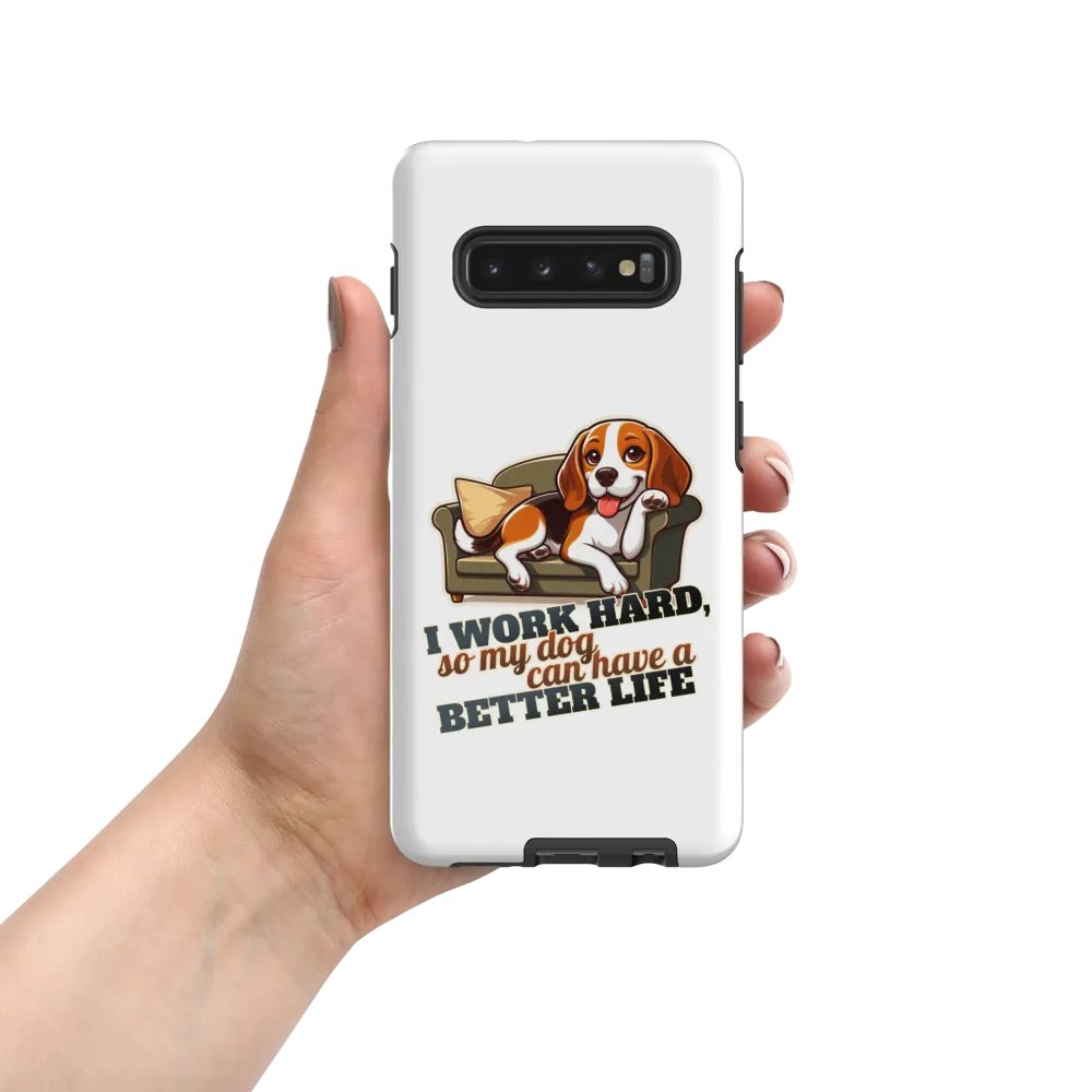 Work Hard - Beagle Sofa Tough Case for Samsung® product image (55)