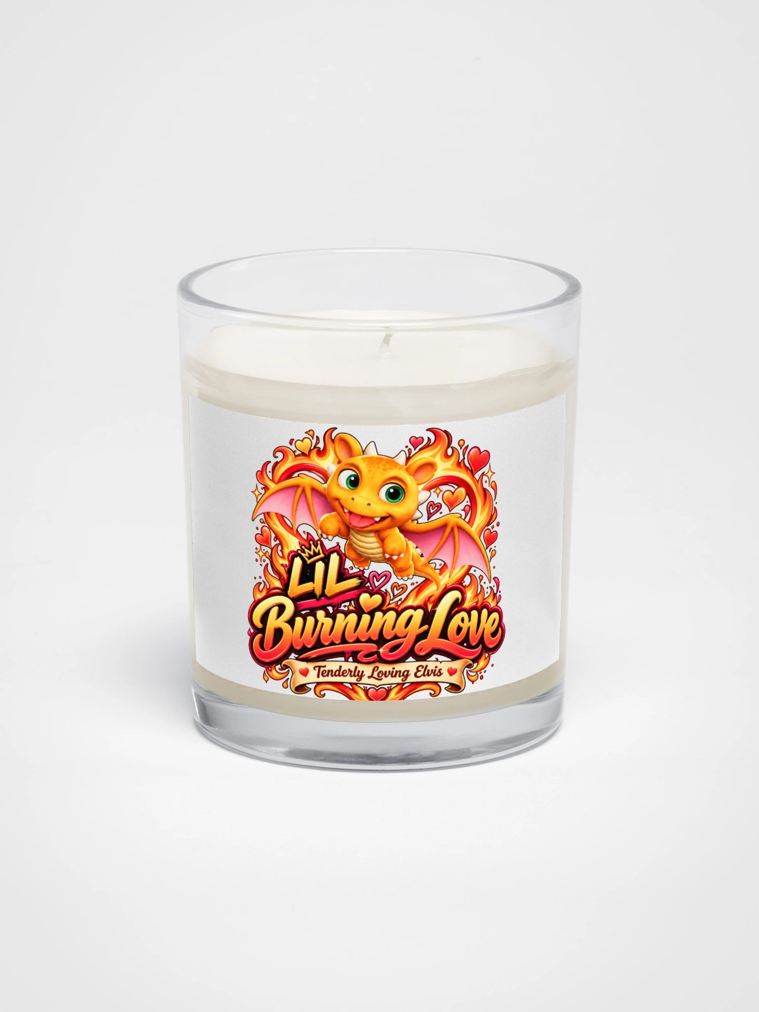 Lil Burning Love Dragon Candle product image (1)