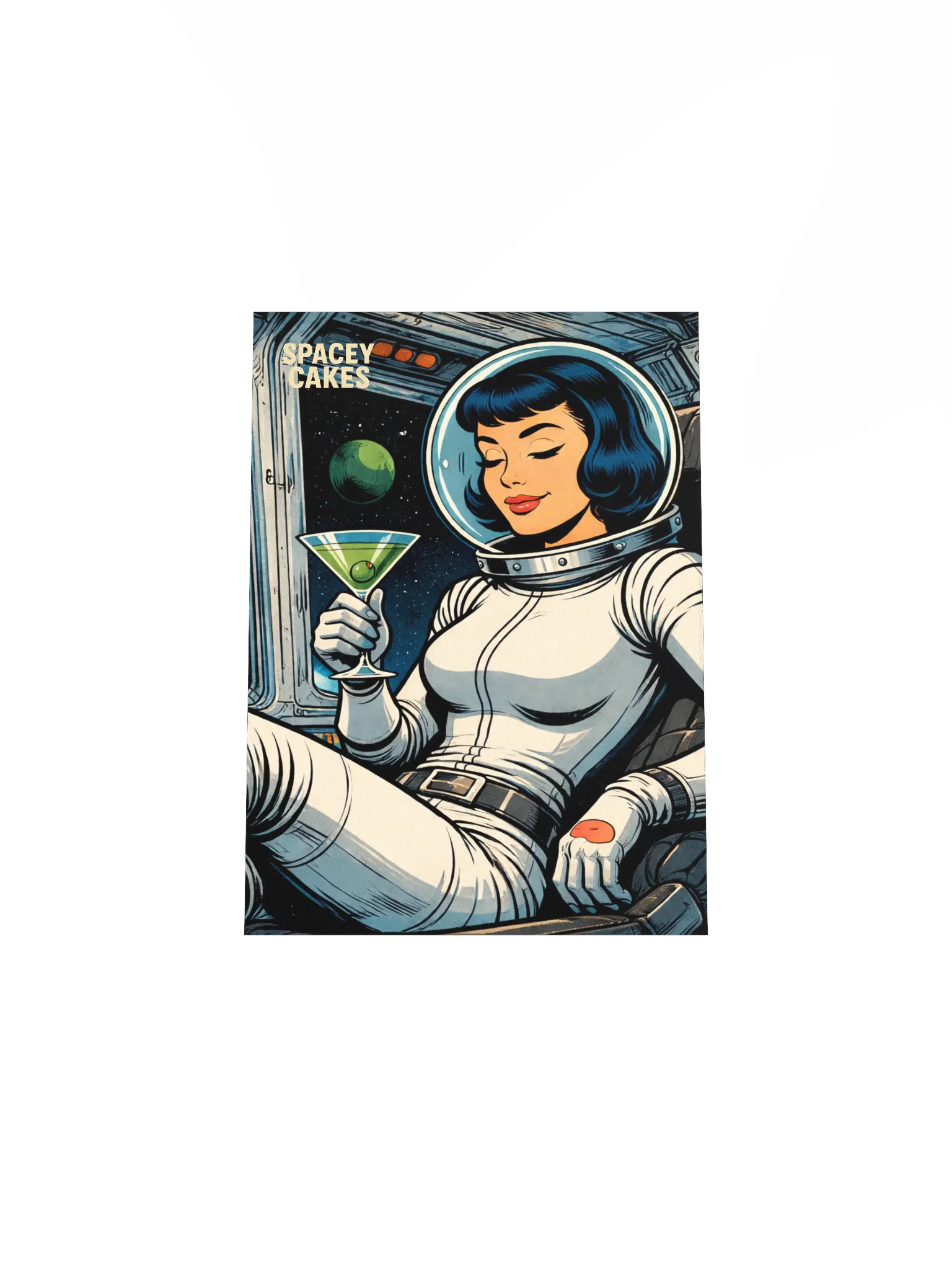 Glenda - Spacey Cakes Space Lounge Art Print product image (19)