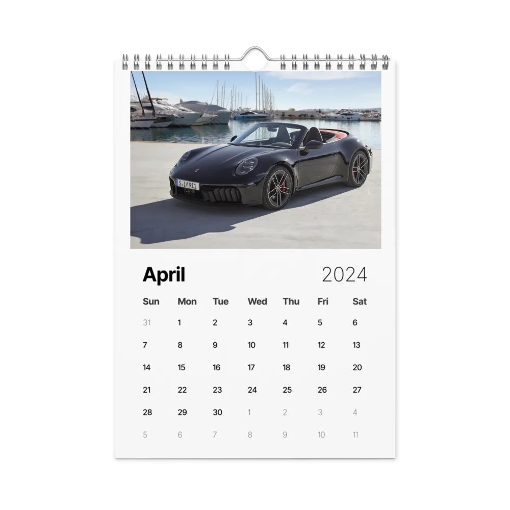 Porsche Rides 2024 Wall Calendar product image (1)