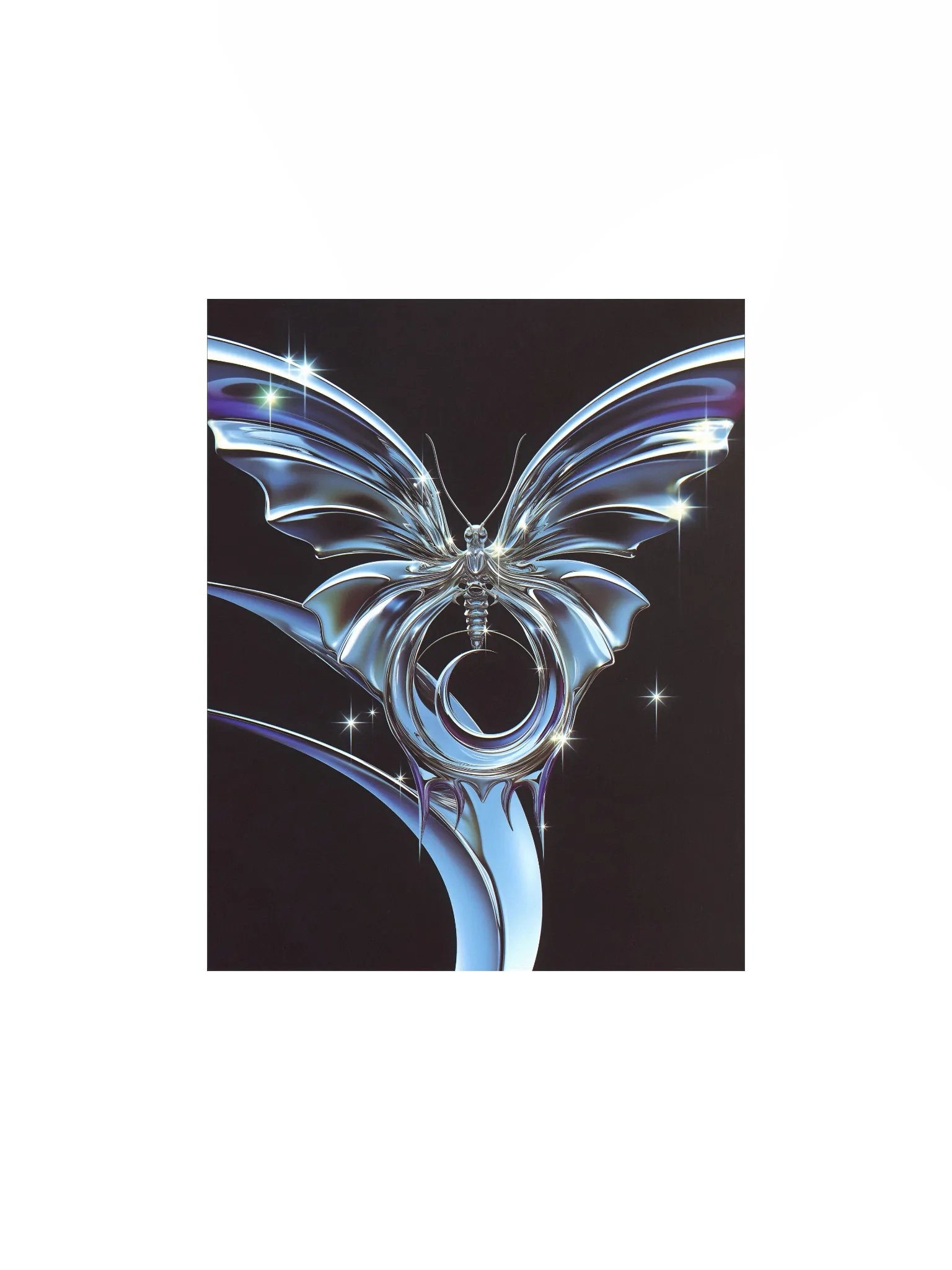 Metallic Butterfly Matte Poster product image (1)