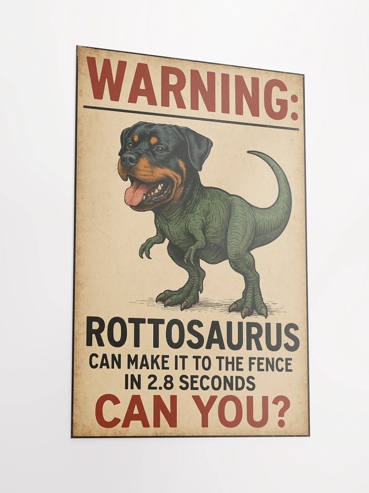 Warning: Rottosaurus Can Make It To The Fence In 2.8 Seconds. Can You? product image (6)