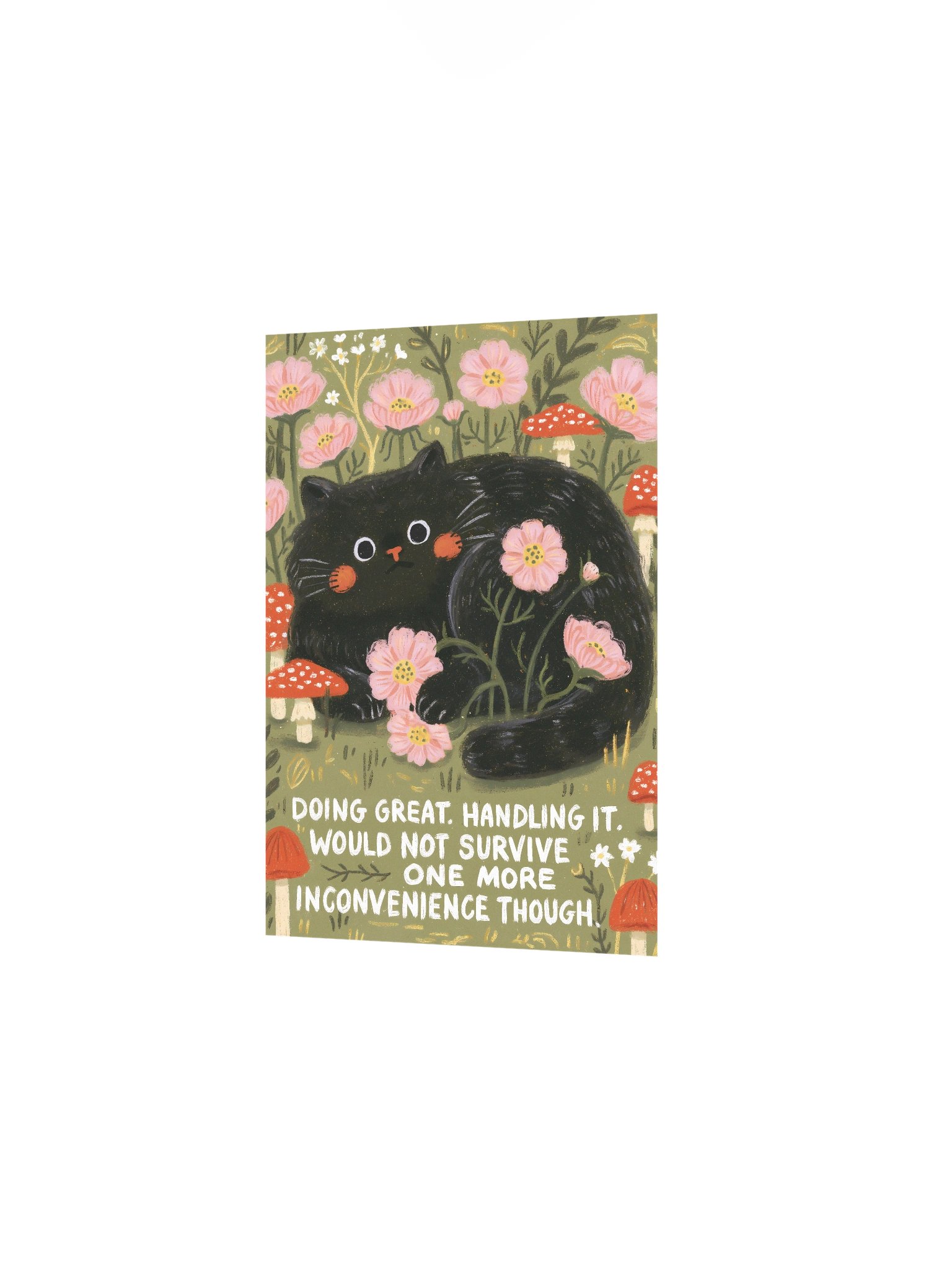 Doing Great Black Cat Poster product image (11)