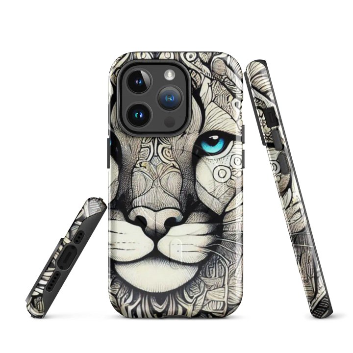MagSafe® Tough Case for iPhone® | Grace in Patterns: AI-Designed Puma Mandala Motif product image (3)