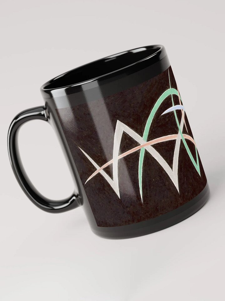 Pinstripe Two Black Glossy Mug product image (2)