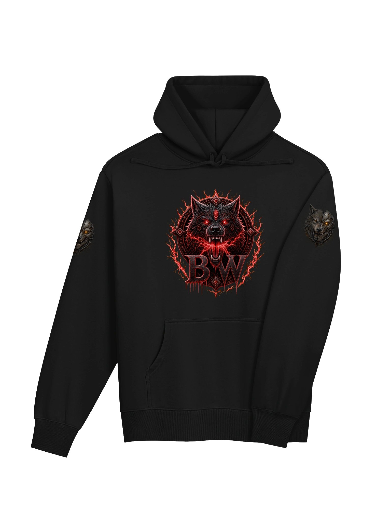 Blood Wolf Gaming Heavy Hoodie product image (17)