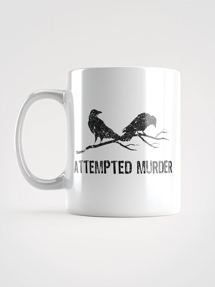 Attempted Murder Two Crows Funny Bird Pun Meme Mug product image