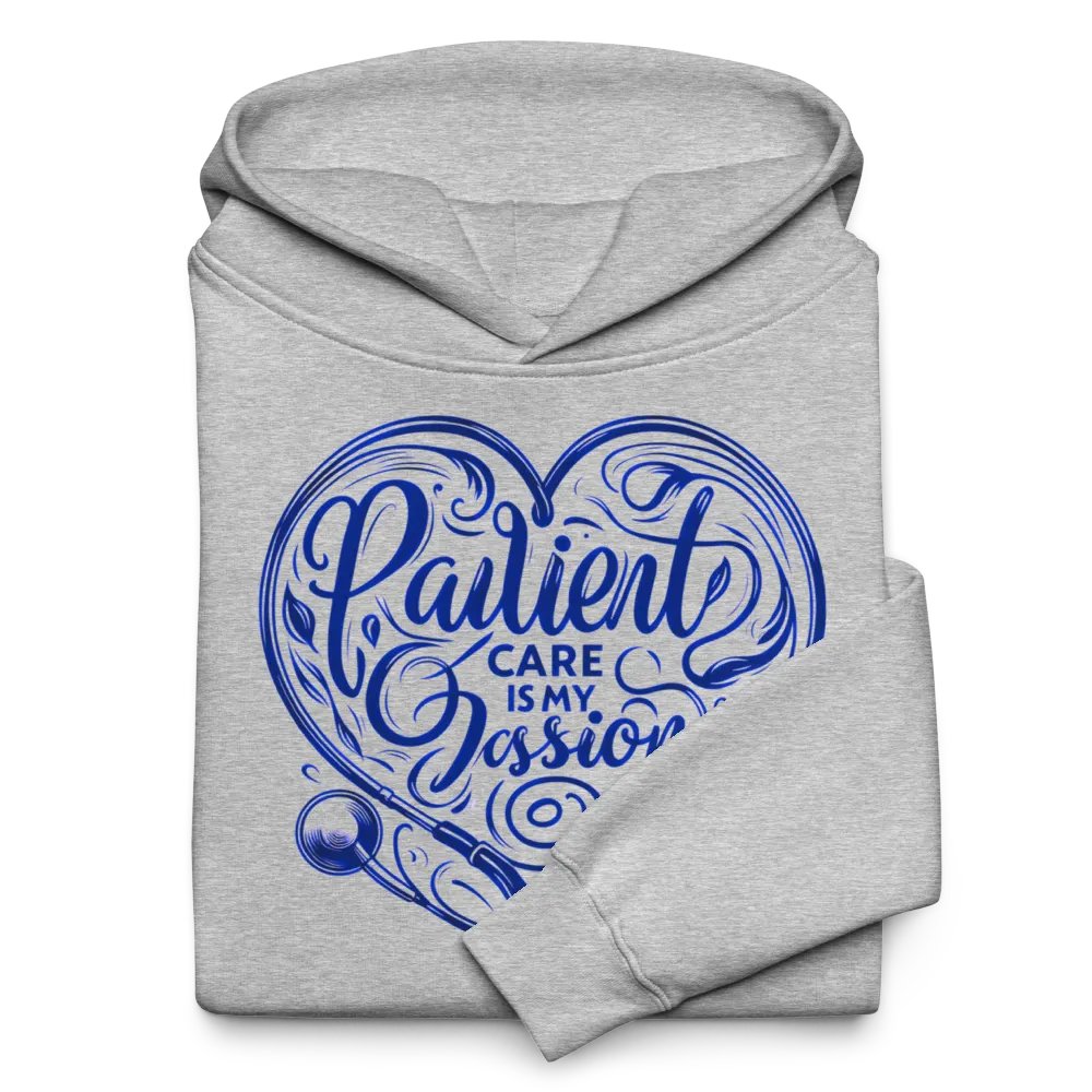 Passion Heart Blue Calligraphy Hoodie product image (10)