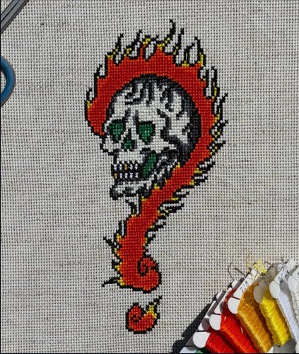 a beautiful finish from tester @smith_stitchery ! i'm hoping to release the burning question to the main pattern catalogue in...